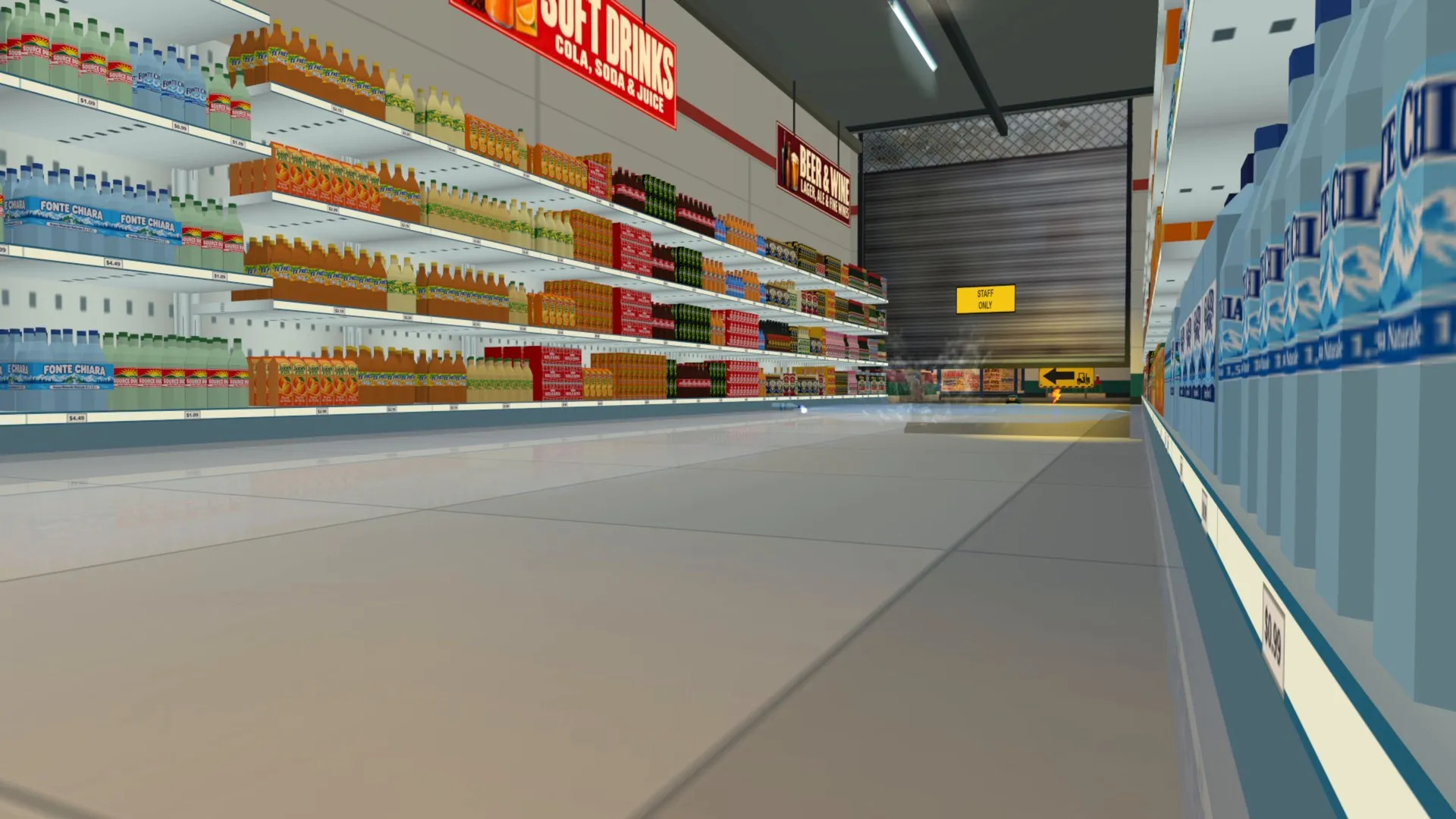 SuperMarket After Hours: drinks aisle