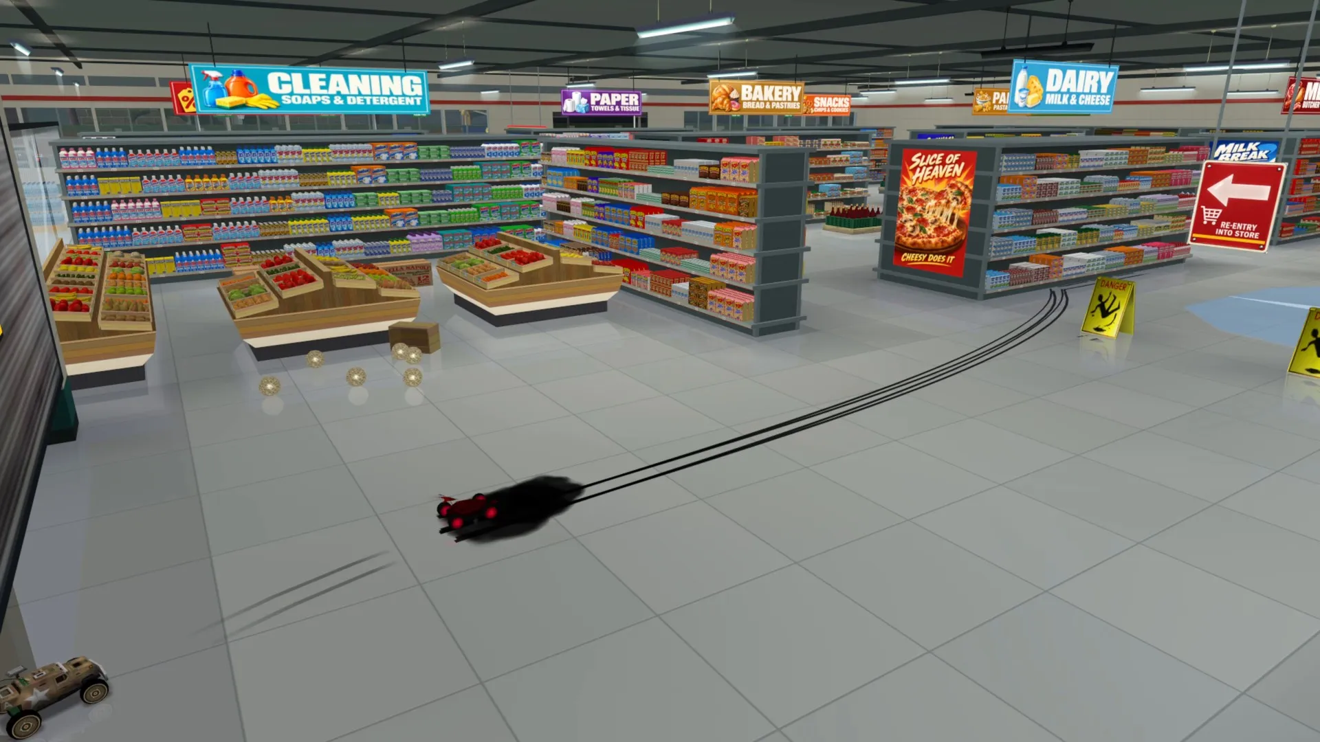 SuperMarket After Hours: fruit and cleaning