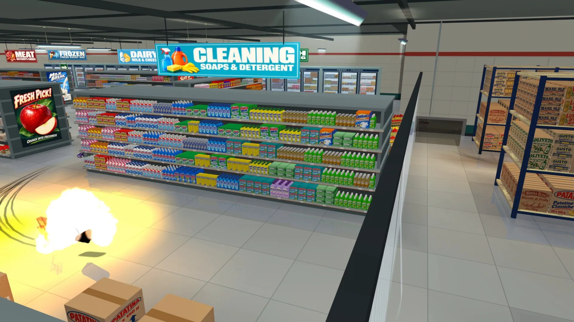 SuperMarket After Hours: cleaning blast