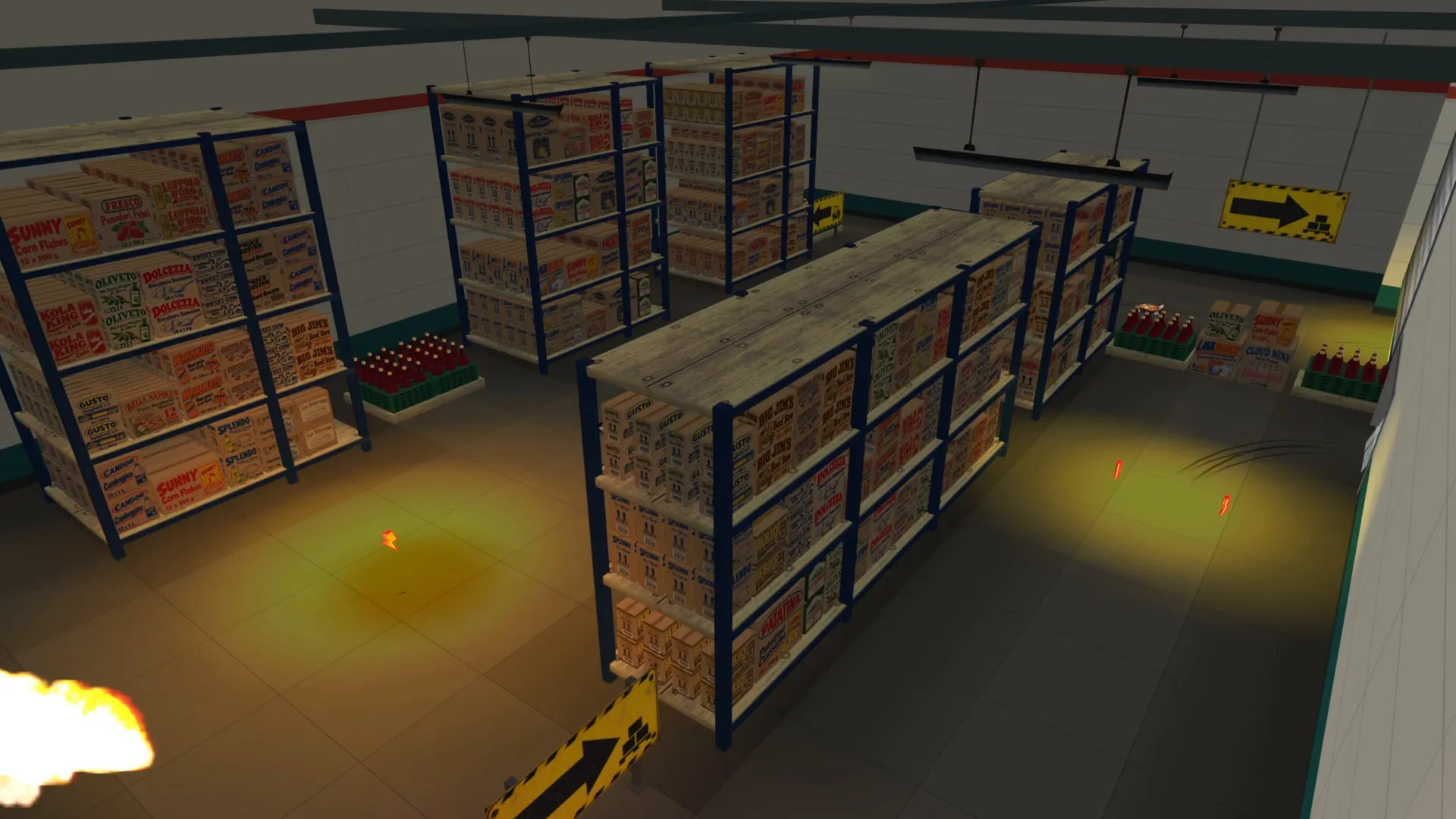 SuperMarket After Hours: warehouse cartons