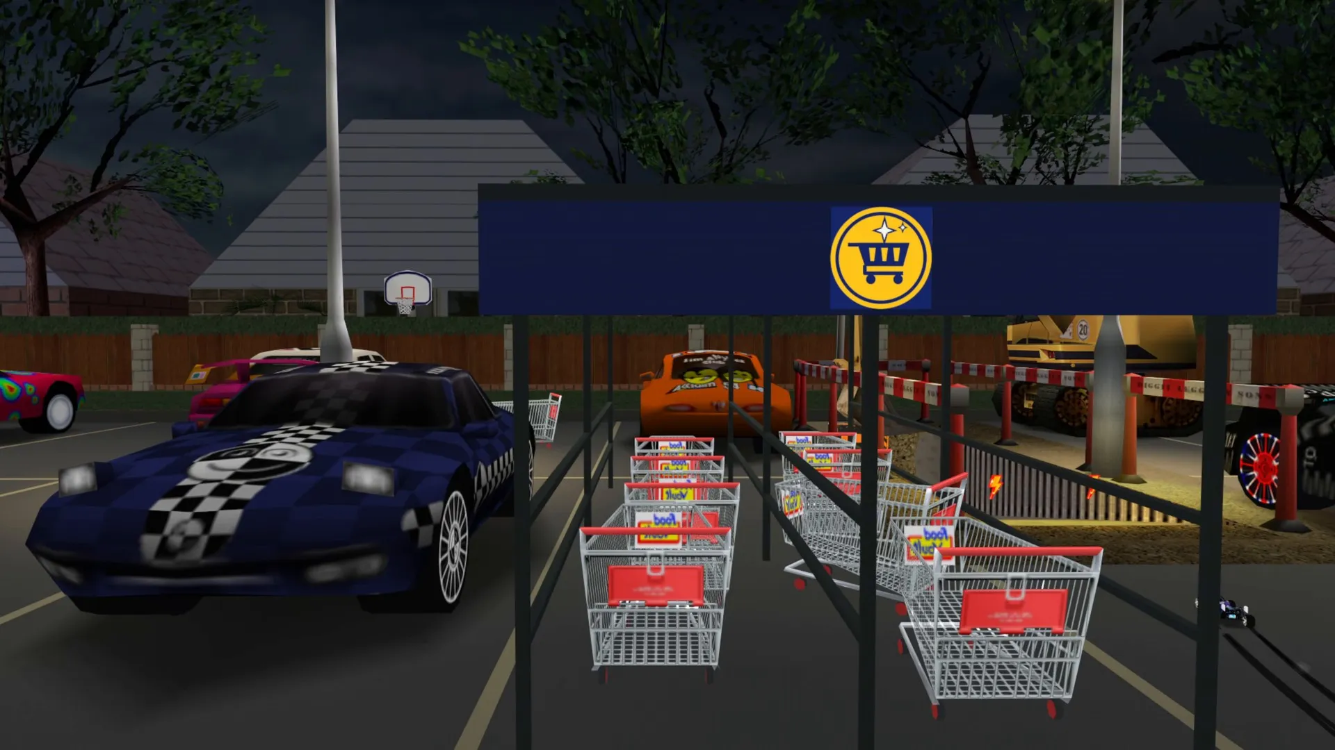 SuperMarket After Hours: trolley shelter