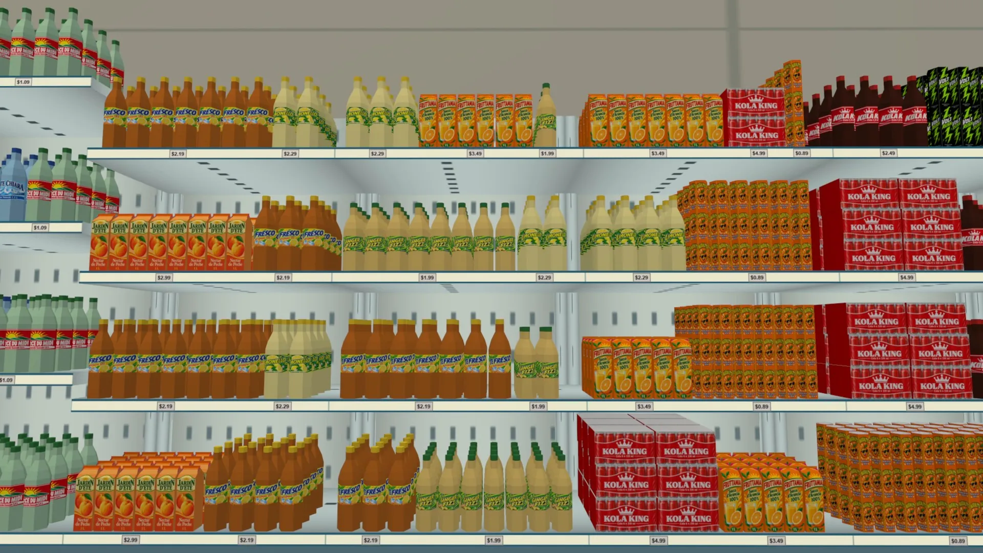 SuperMarket After Hours: drinks shelves