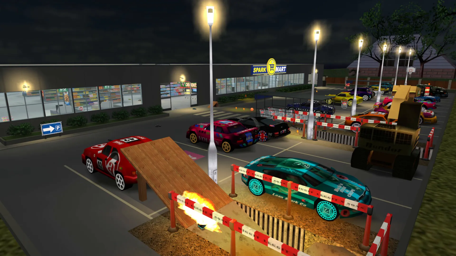 SuperMarket After Hours: car park blast